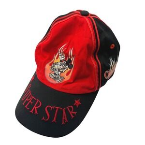 VTG 1990s Walt Disney World Kids Mickey Mouse Guitar Hat Superstar Fire Ice y2k